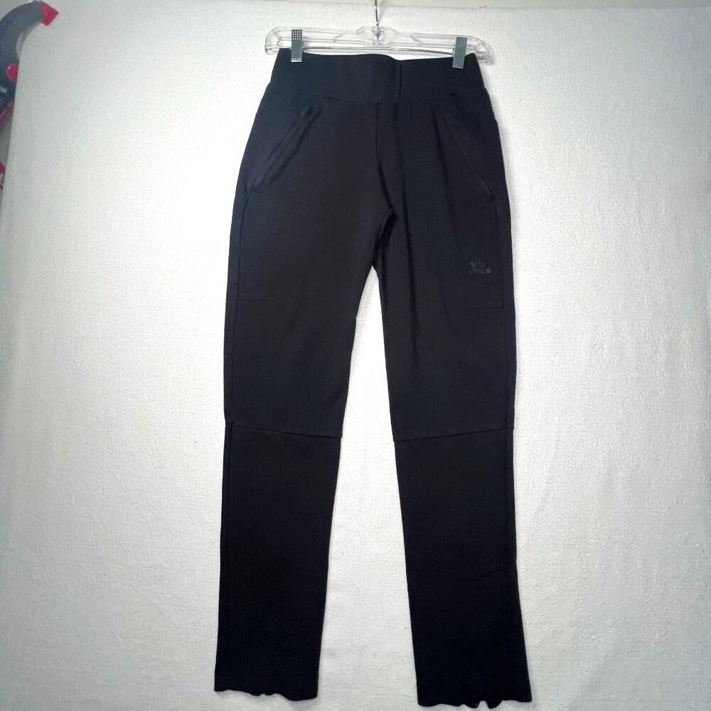 Adidas Youth Girls Med‎ Jogger Black on Black Cotton Athleisure Sportswear